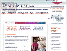 Tablet Screenshot of braininjury.com